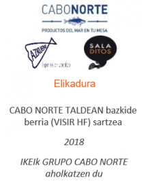 CABO NORTE TALDEAN bazkide berria (VISIR HF) sartzea
Elikadura 
2018
IKEIk GRUPO CABO NORTE aholkatzen du
