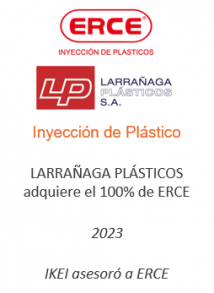 LARRAÑAGA PLÁSTICOS adquiere el 100% de ERCE
Inyección Plástico
2023
IKEI asesoró a ERECE