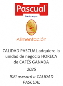 CALIDAD PASCUAL adquiere la unidad de negocio HORECA de CAFÉS GANADA
Alimentación
2025
IKEI asesoró a CALIDAD PASCUAL