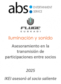 Asesoramiento en la transmisión de participaciones entre socios
Iluminación y sonido
2025
IKEI asesoró al socio saliente