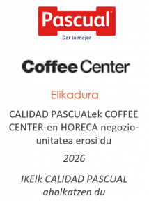 CALIDAD PASCUALek COFFEE CENTER-en HORECA negozio-unitatea erosi du
Elikadura
2026
IKEIk CALIDAD PASCUAL aholkatzen du