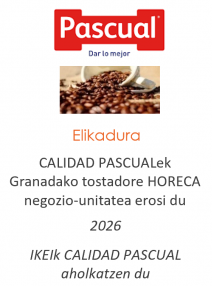 CALIDAD PASCUALek Granadako tostadore HORECA negozio-unitatea erosi du
Elikadura
2026
IKEIk CALIDAD PASCUAL aholkatzen du
