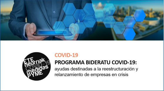 PROGRAMA BIDERATU COVID-19; anticipos reintegrables