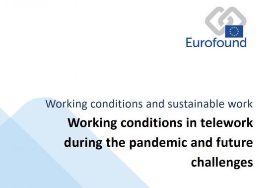 Publicado el informe realizado por IKEI y Eurofound sobre las condiciones del teletrabajo durante la pandemia y sus desafíos futuros
