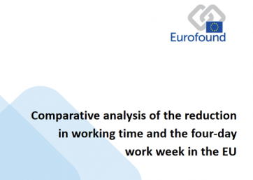 Eurofound-en "Comparative analysis of the reduction in working time and the four-day work week in the EU" workinga argitaratu da, IKEIk egina